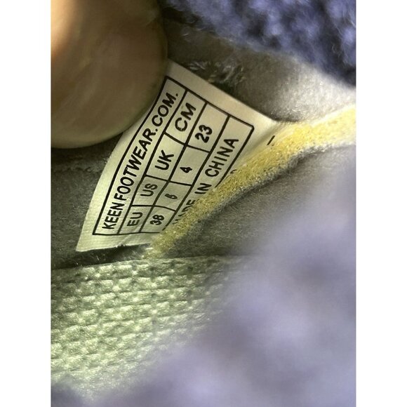 Keen Toddler Shay Blue Leather Knit Ankle Slip On Boots Youth Size 5 - Picture 7 of 8